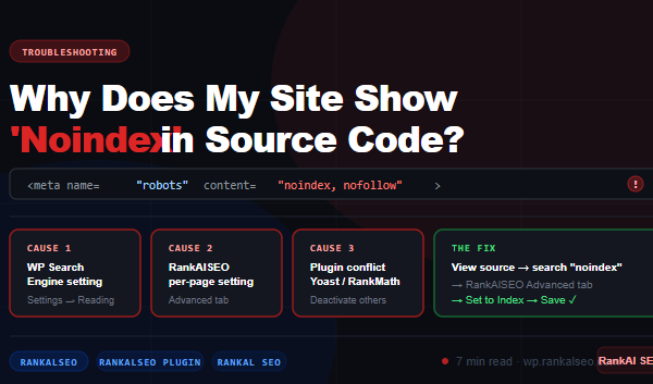 Why Does My Site Show 'Noindex' in the Source Code